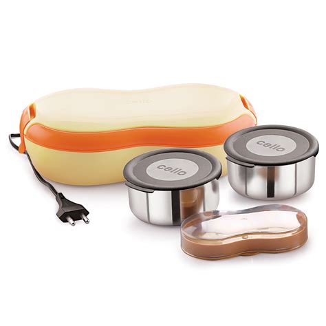 Buy CELLO Atom Electric Stainless Steel Lunch Box 